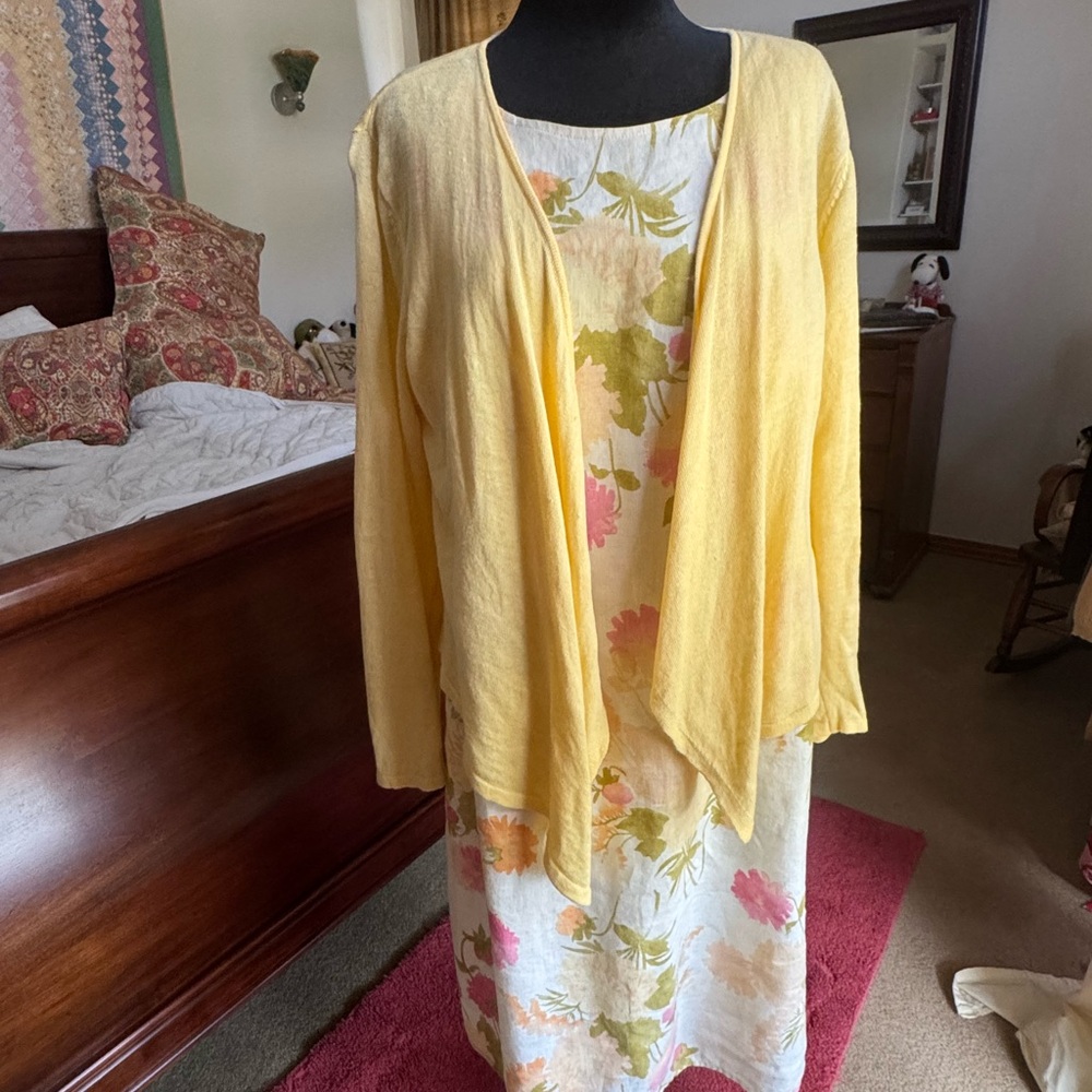 J. Jill Yellow Cardigan Sweater